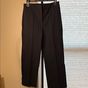 Elegant Black Cropped Women's Pants